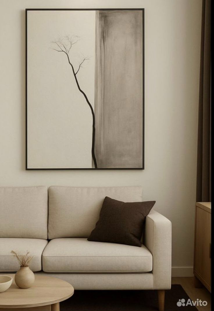 Branche Minimaliste 90x60 cm 