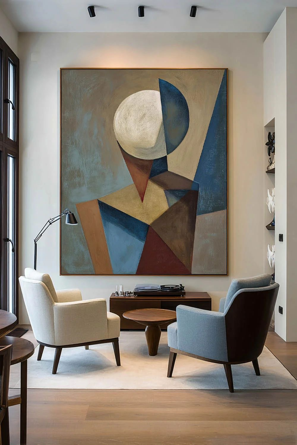 Portrait Géométrique 90x60 cm 