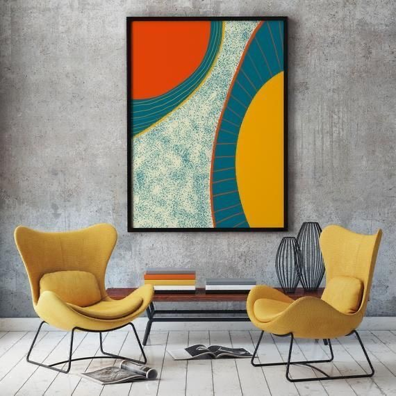 Courbes Émeraude 90x60 cm 