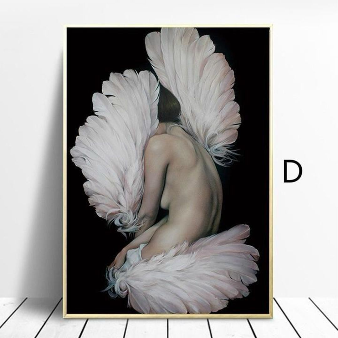 Ange de Plumes 90x60 cm 