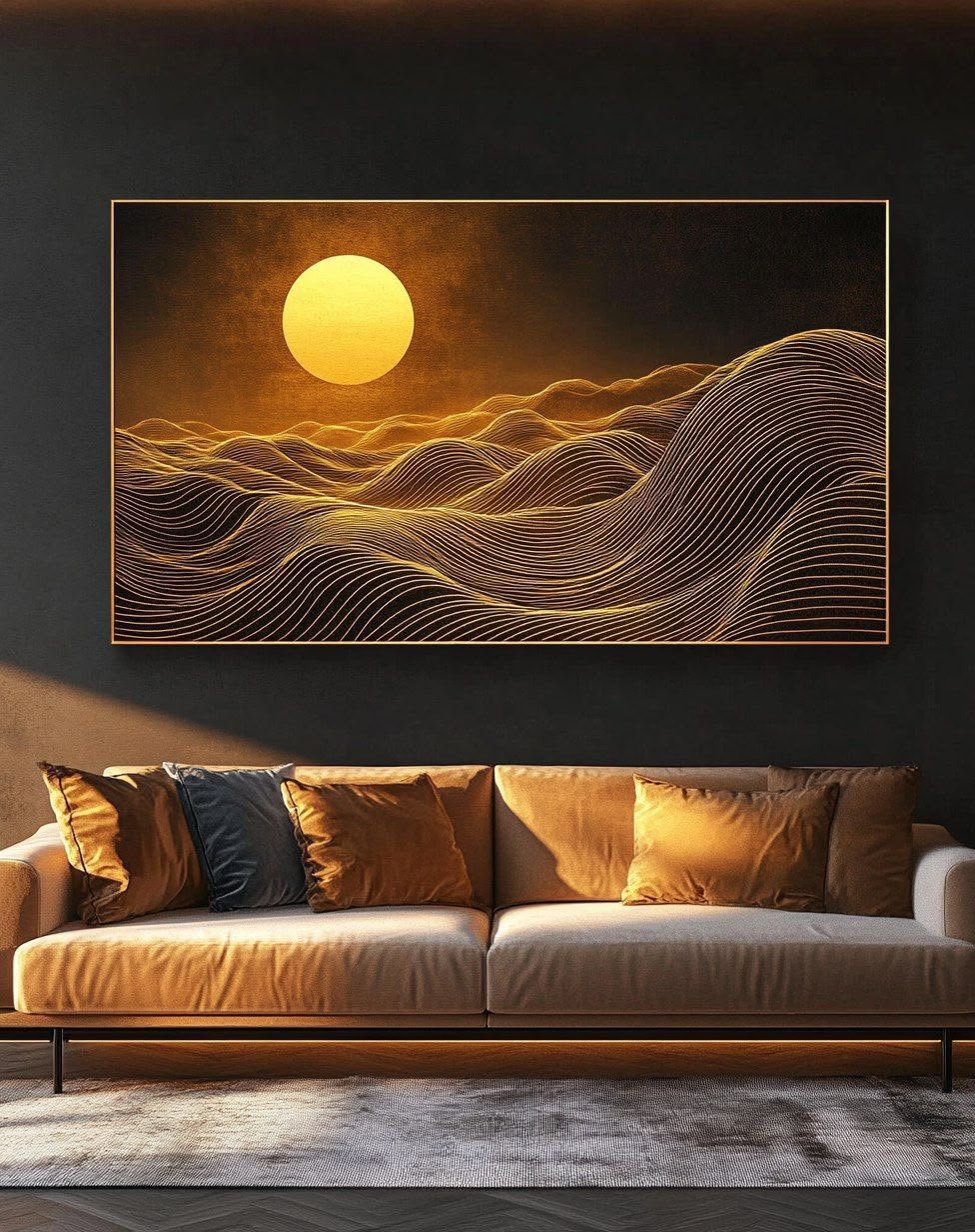 Soleil sur les Ondes 120 cm 