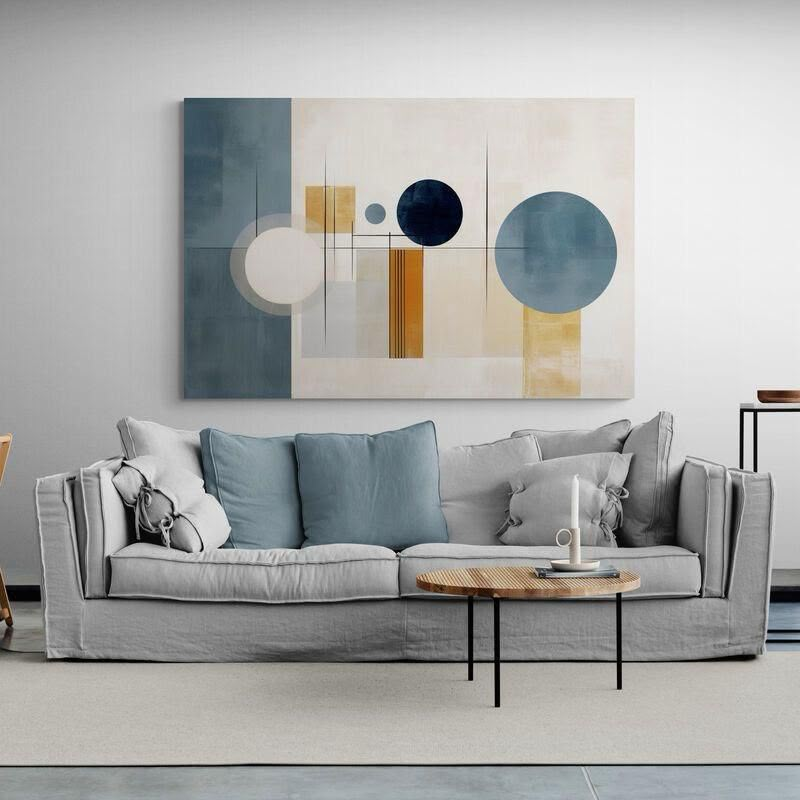Cercles en Équilibre 120x70 cm 